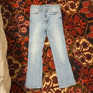 Levi’s light wash high rise crop jeans